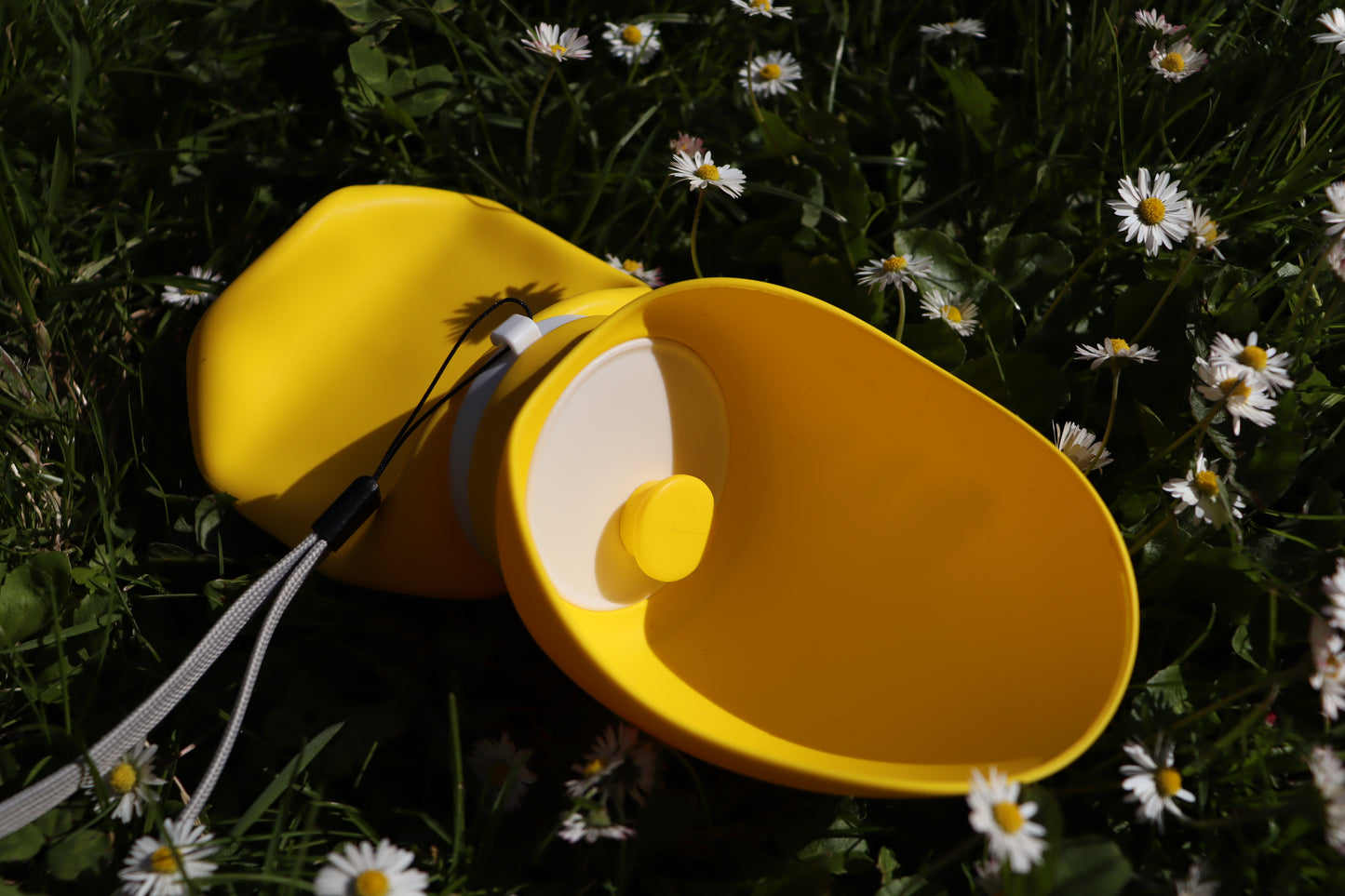 Silicone Roll-Up Travel Water Bottle 550mL - Yellow