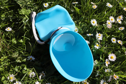 Silicone Rolle-Up Travel Water Bottle 550mL - Blue