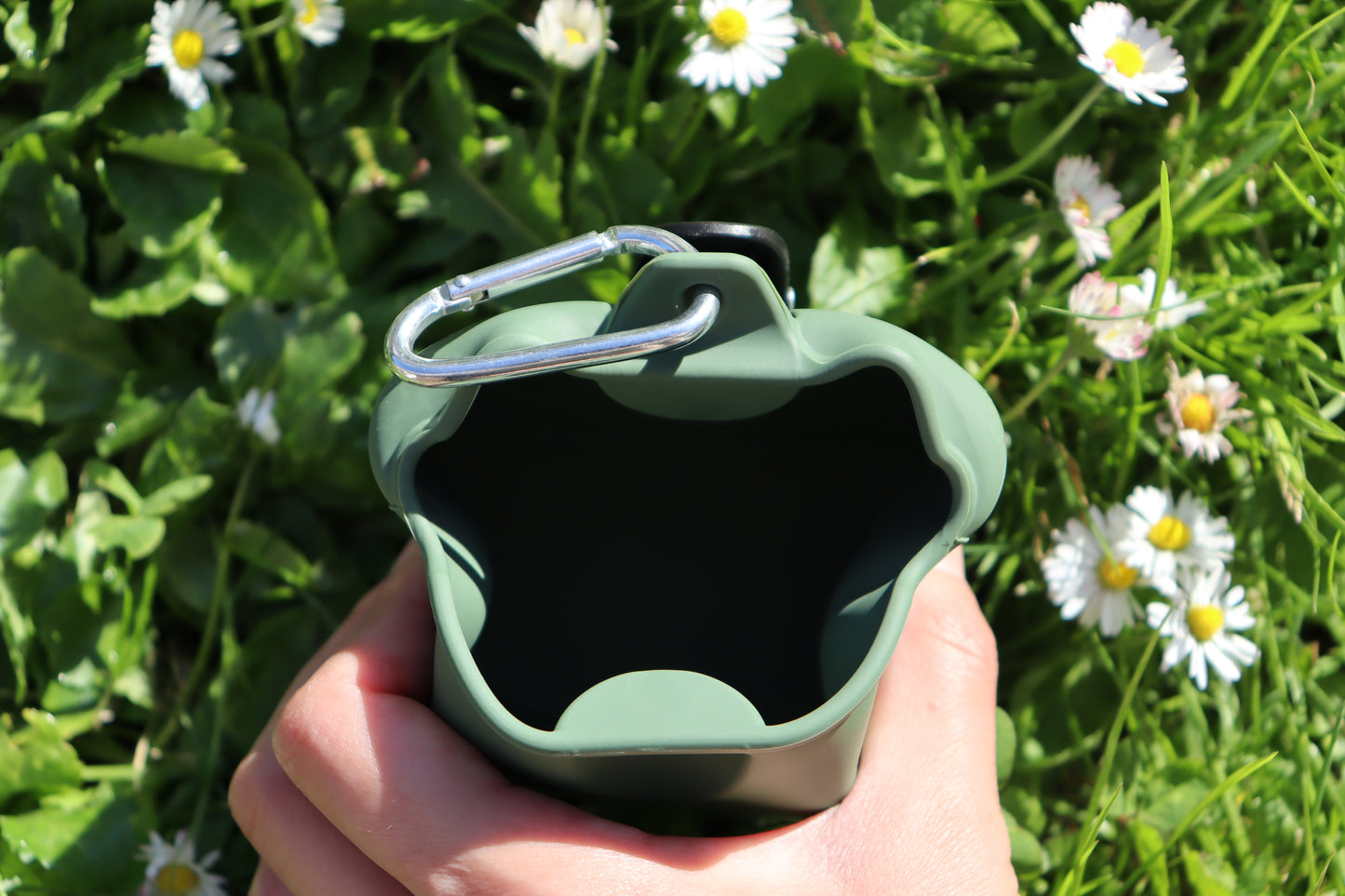 Magnetic Silicone Treat Pouch - Forest Green