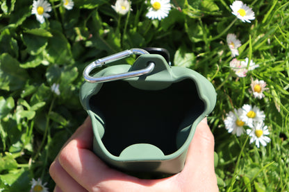 Magnetic Silicone Treat Pouch - Forest Green