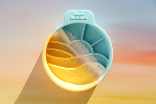 Silicone Slow Feeder Bowl - Coastal Blue